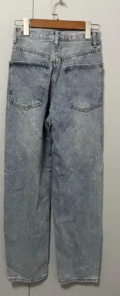 라이트 워시 스트레이트 데님 팬츠 M 사이즈