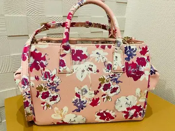 머큐리 듀오 숄더백 핸드백 꽃무늬 핑크