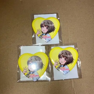 러브 라이브 니지가사키 온라인 복권 하트 캔뱃지 나카스 카스미 3점