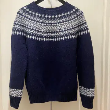 Harley of Scotland 노르딕 무늬 스웨터 38
