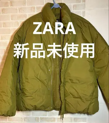 [ 미사용 ] 정가 13590엔 ZARA 다운 자켓 카키 M 사이즈