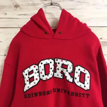 [칼리지 로고] Jansport 후드티 M 레드 빅 로고 P346