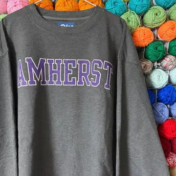 미국 빈티지 의류 블루84 AMHERST 프린트 그레이 트레이닝복