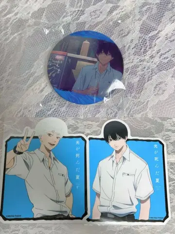 빛이 죽은 여름 스티커 세트 스틸 캔뱃지 츠지나카 요시키