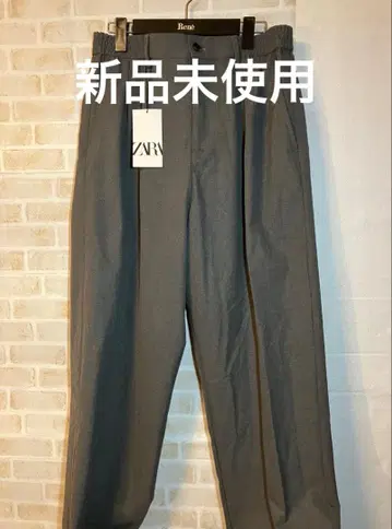[ 미사용 ] ZARA 슬랙스 팬츠 그레이 M 사이즈 택 포함
