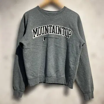 MOUNTAIN TOP 크루넥 맨투맨 그레이