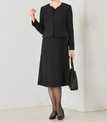 택 포함 새상품 AOKI 포멀 자켓 원피스 세트 13호 아오키