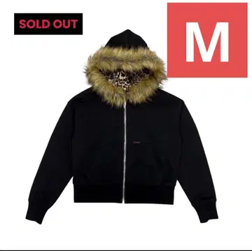 9/S PROJECT FUR ZIP HOODIE - BLACK M