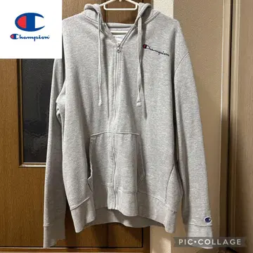 Champion 그레이 후드티 L 사이즈