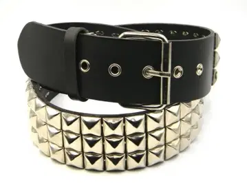 스터드 장식 블랙 벨트