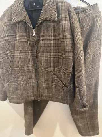 [ HARE ] 글렌체크 드리즐러 자켓 & 슬랙스