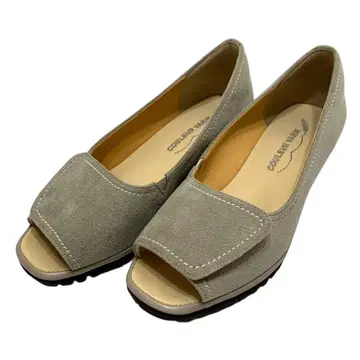 [컨디션 최상] 크롤 발리에 (22.5) 펌프스 오픈토 샌들 레어