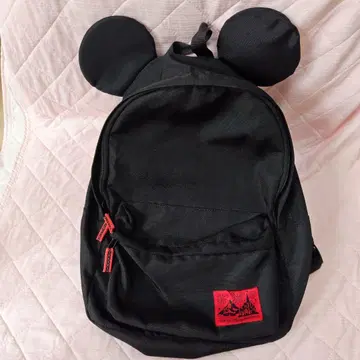 디즈니 미키 귀 달린 럭색 블랙