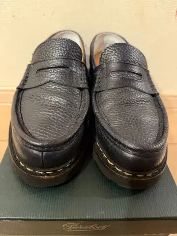 파라부트 REIMS 란스 그레인 가죽 네이비