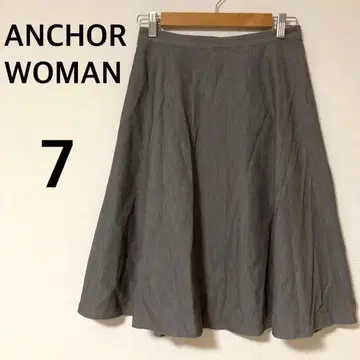 아오야마 양복 앵커 우먼 퍼슨즈 플레어 스커트 [7] 무릎 기장 심플