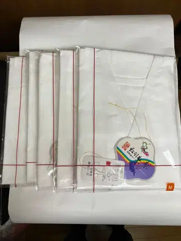 거즈 내의 M 사이즈 예복용 5매 세트