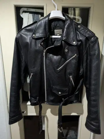 Y2K 가죽 자켓 짧은 기장 라이더스 opium