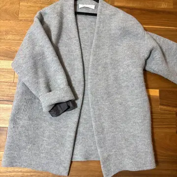 GALERIE VIE 그레이 니트 가디건 코트