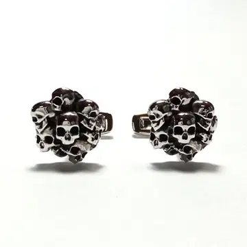 psc101 새상품 폴 스튜어트 커프 링크 실버 925 스컬 해골