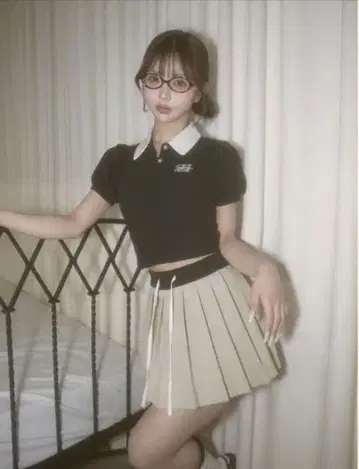 다리치 darich DRCH 플리츠 미니 스커트 그레이 GRY FREE