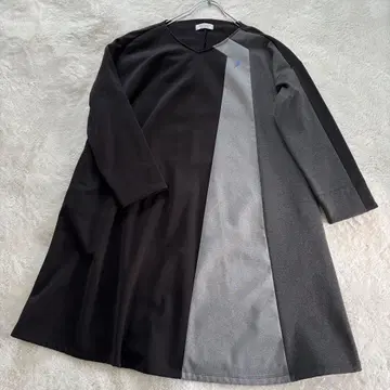 트레이닝복 원피스 3L 블랙 그레이 A라인 스타일리시