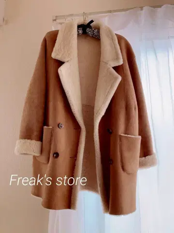 리얼 양가죽 무스탕 코트