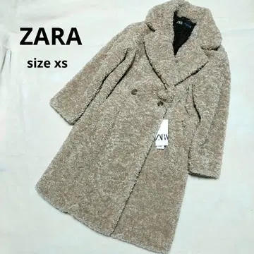 ZARA 테디베어 페이크 보아 코트 모카 택 포함