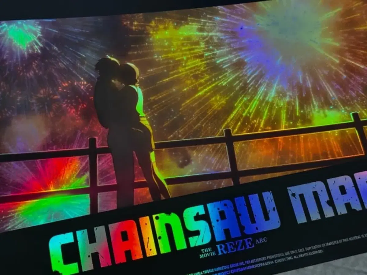 Chainsaw Man Reze 7th week fireworks pre-order benefit poster