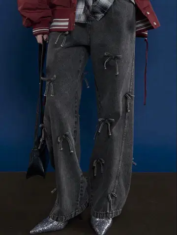 MAISON SPECIAL 리본 데님/리본 데님