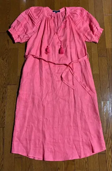 짐 톰슨 핑크 태슬 롱 원피스