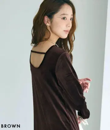 베이스먼트 온라인 HARUKADESIGN 백산 벨로아 맥시 원피스