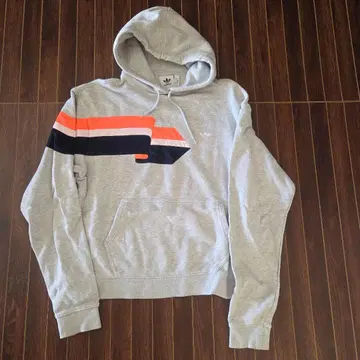 그레이 후드 부착 후드티 adidas