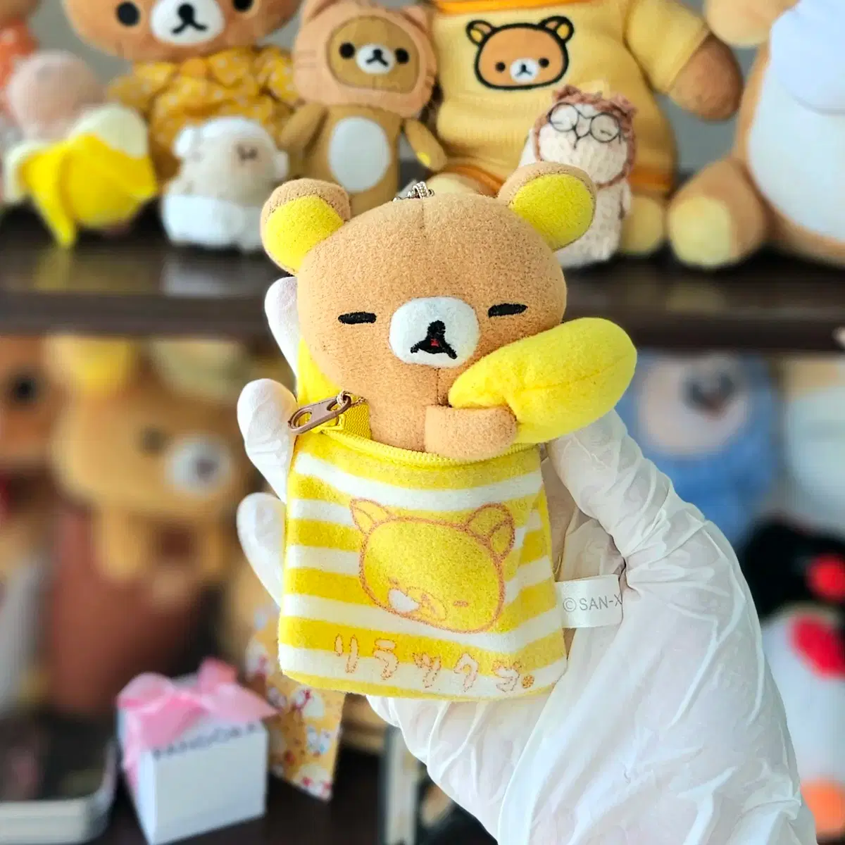 [Classic] Sleeping Bag Rilakkuma Keyring Doll
