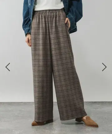 택 포함 미사용 새상품 따뜻한 릴랙스 와이드 팬츠 M 사이즈