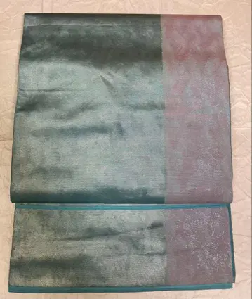 순수 실크 박. 후쿠로 오비 (육통 패턴) 재단 완료