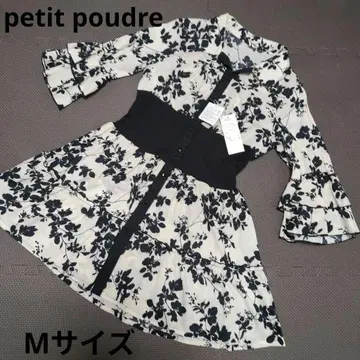 프티 푸들 petit poudre 셔츠 원피스 베이지 블랙