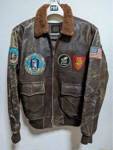 휴스턴 G-1 빈티지 모델 A-2 플라이트 자켓