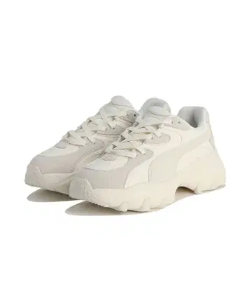 새상품 푸마 팔서 라이트 스니커즈 화이트 통굽 23cm