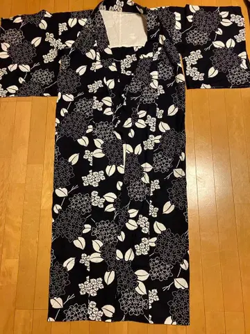 유카타 수국 네이비