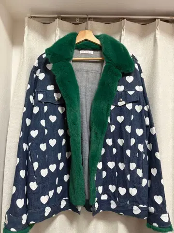 리틀 서니 바이트 하트 데님 자켓 퍼