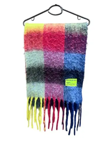 MAISON DE MER 멀티 컬러 체크 머플러