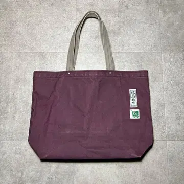 레어 키이국야 신삼랑 캔버스 토트백 보르도 고구마 색상 약간의 얼룩