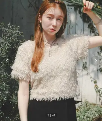 [ hinari ] 페더얀 반팔 풀오버