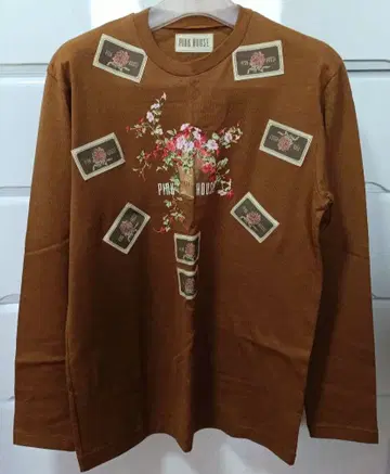 핑크하우스 티셔츠 브라운