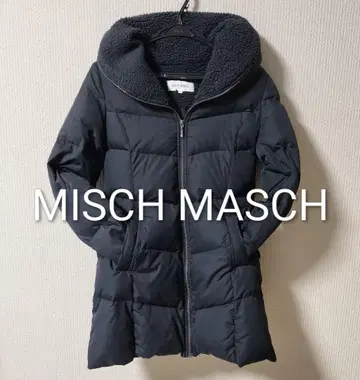 MISCH MASCH 미슈마슈 롱 다운 페더 코트 네이비 M