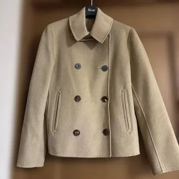 폭시 FOXEY 캐시미어 숏 코트 베이지 40