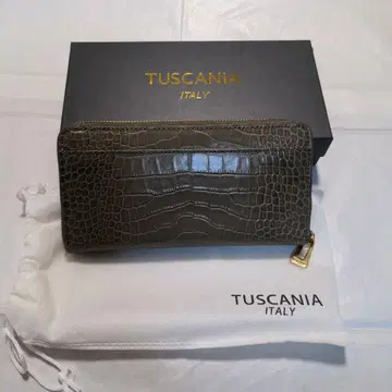 TUSCANIA 장지갑 프리미엄 가죽 지갑 올리브 그린