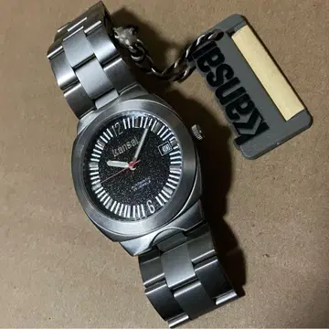 칸사 자동 와인딩 손목시계 25주얼 블랙 다이얼