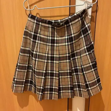 체크 무늬 플리츠 스커트 11호