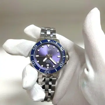 컨디션 최상 티쏘 TISSOT 시스타 AT T120407A 네이비 블루